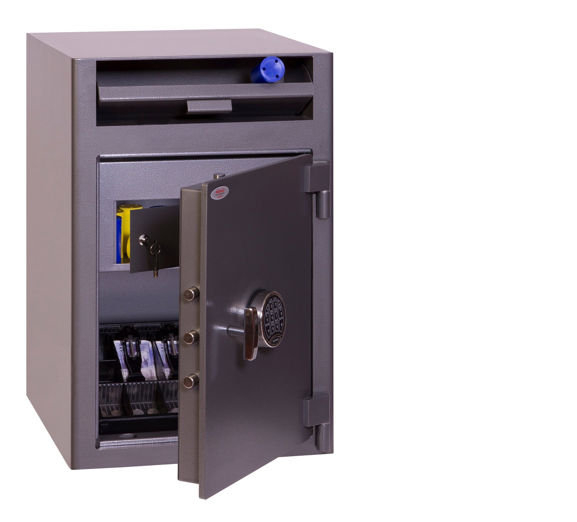 Phoenix Cash Deposit Size 3 Security Safe Electronic Lock Graphite Grey SS0998ED - ONE CLICK SUPPLIES