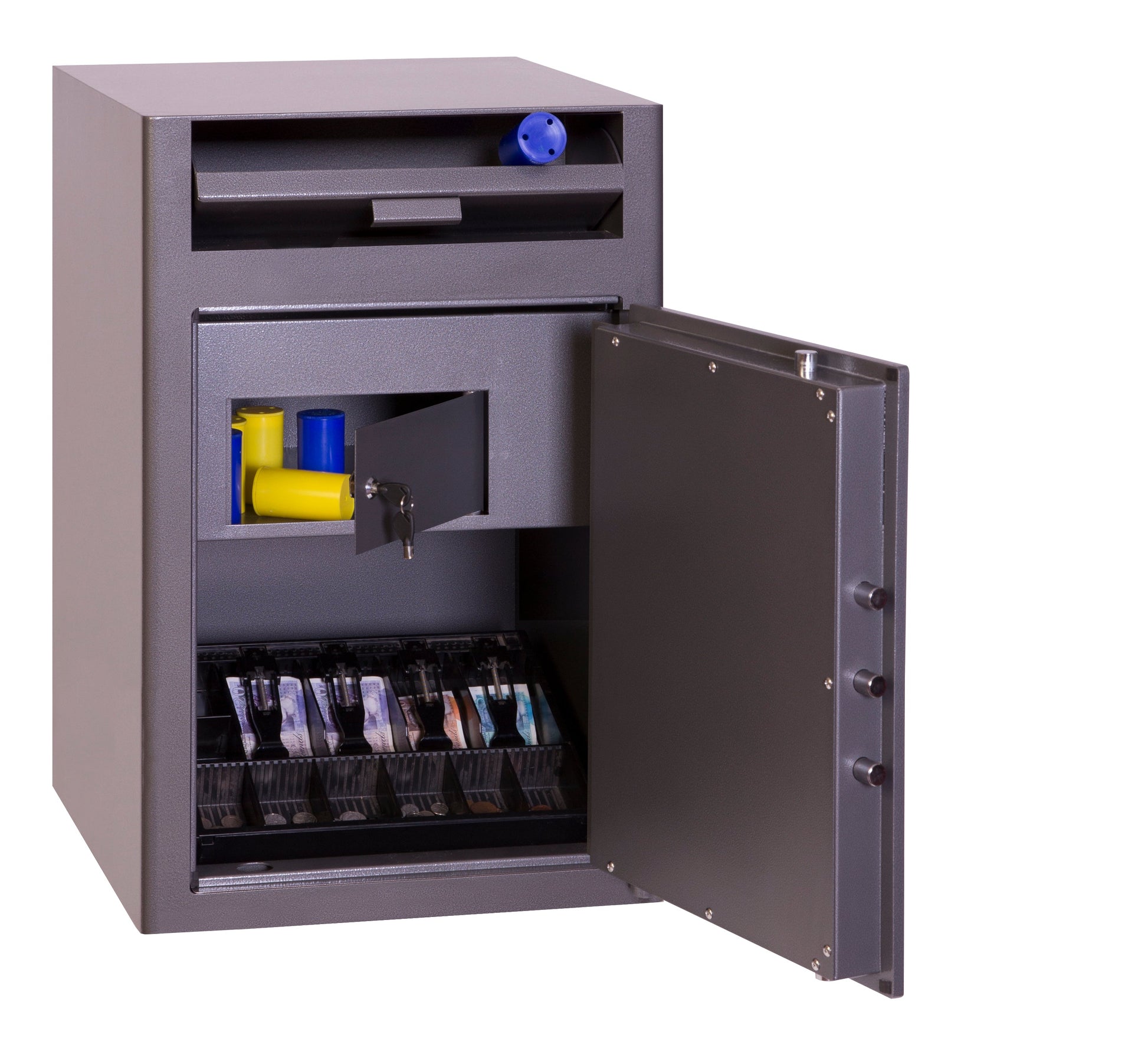 Phoenix Cash Deposit Size 3 Security Safe Electronic Lock Graphite Grey SS0998ED - ONE CLICK SUPPLIES