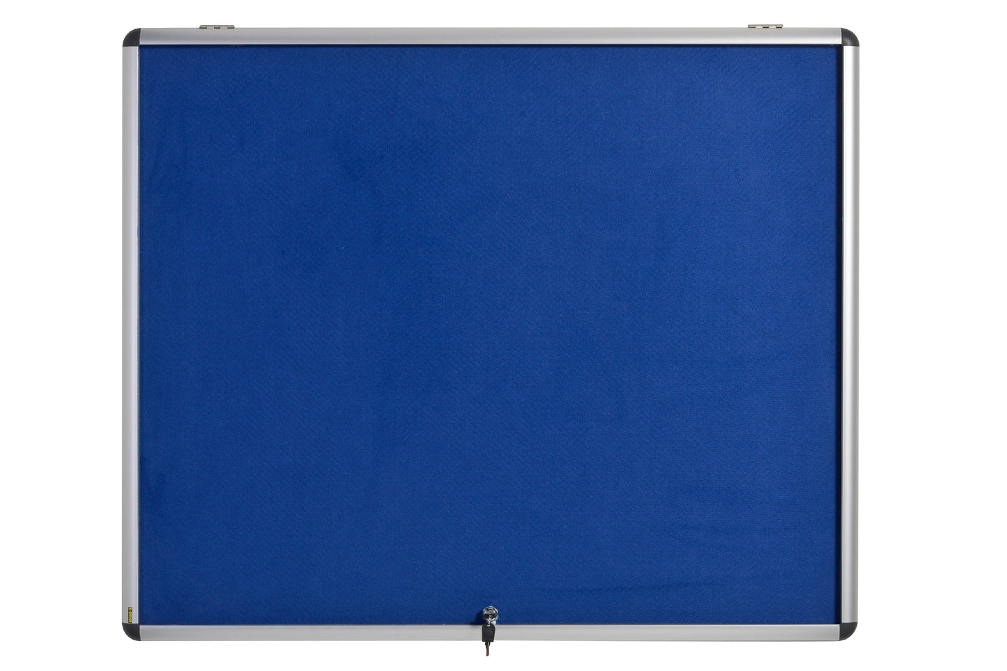 Bi-Office Fire Retardant Blue Felt Lockable Noticeboard Display Case 18 x A4 1360x953mm - ST390101150 - ONE CLICK SUPPLIES