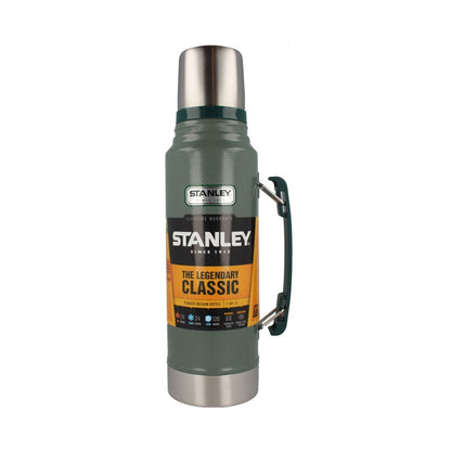 Stanley Classic Vacuum Flask 1.0L Hammertone Green - ONE CLICK SUPPLIES