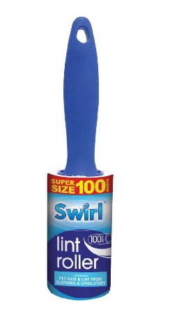 Swirl Pet Hair Lint Roller Super Size 100 Sheet - ONE CLICK SUPPLIES