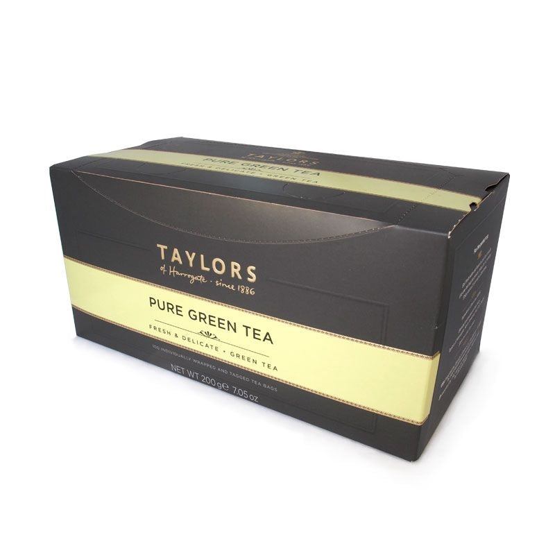 Taylors of Harrogate Delicate Pure Green Tea Enveloped Tea Pack 100’s - ONE CLICK SUPPLIES