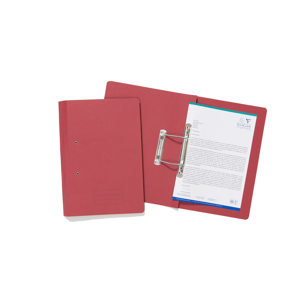 Exacompta Transfer File Manilla Foolscap Red 285gsm (Pack 25) TFM-REDZ - ONE CLICK SUPPLIES