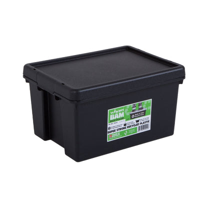 Wham Bam Black Recycled Storage Box 16 Litre - ONE CLICK SUPPLIES