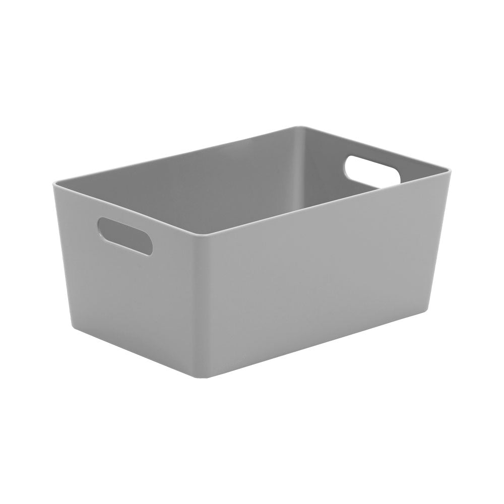 Wham Grey Rectangular Studio Basket 4.02 3.9 Litre - ONE CLICK SUPPLIES