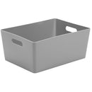 Wham Grey Rectangular Studio Basket 5.02 11.5 Litre - ONE CLICK SUPPLIES