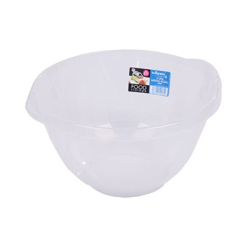 Wham Cuisine Clear Medium Mixing Bowl 4 Litre - ONE CLICK SUPPLIES