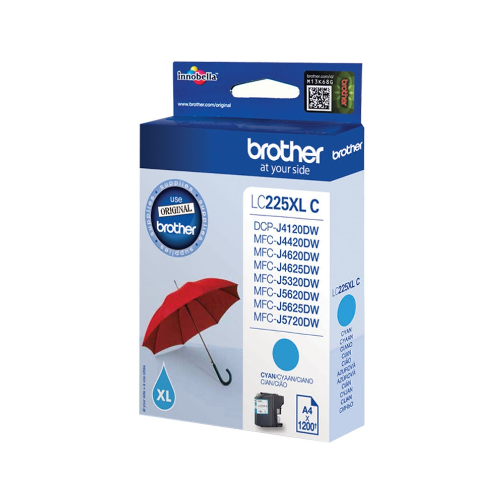 Brother Cyan Inkjet Cartridge (LC225XLC) - ONE CLICK SUPPLIES