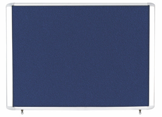 Bi-Office Outdoor Blue Felt Lockable Noticeboard Display Case 8 x A4 978x670mm - VT350607760 - ONE CLICK SUPPLIES