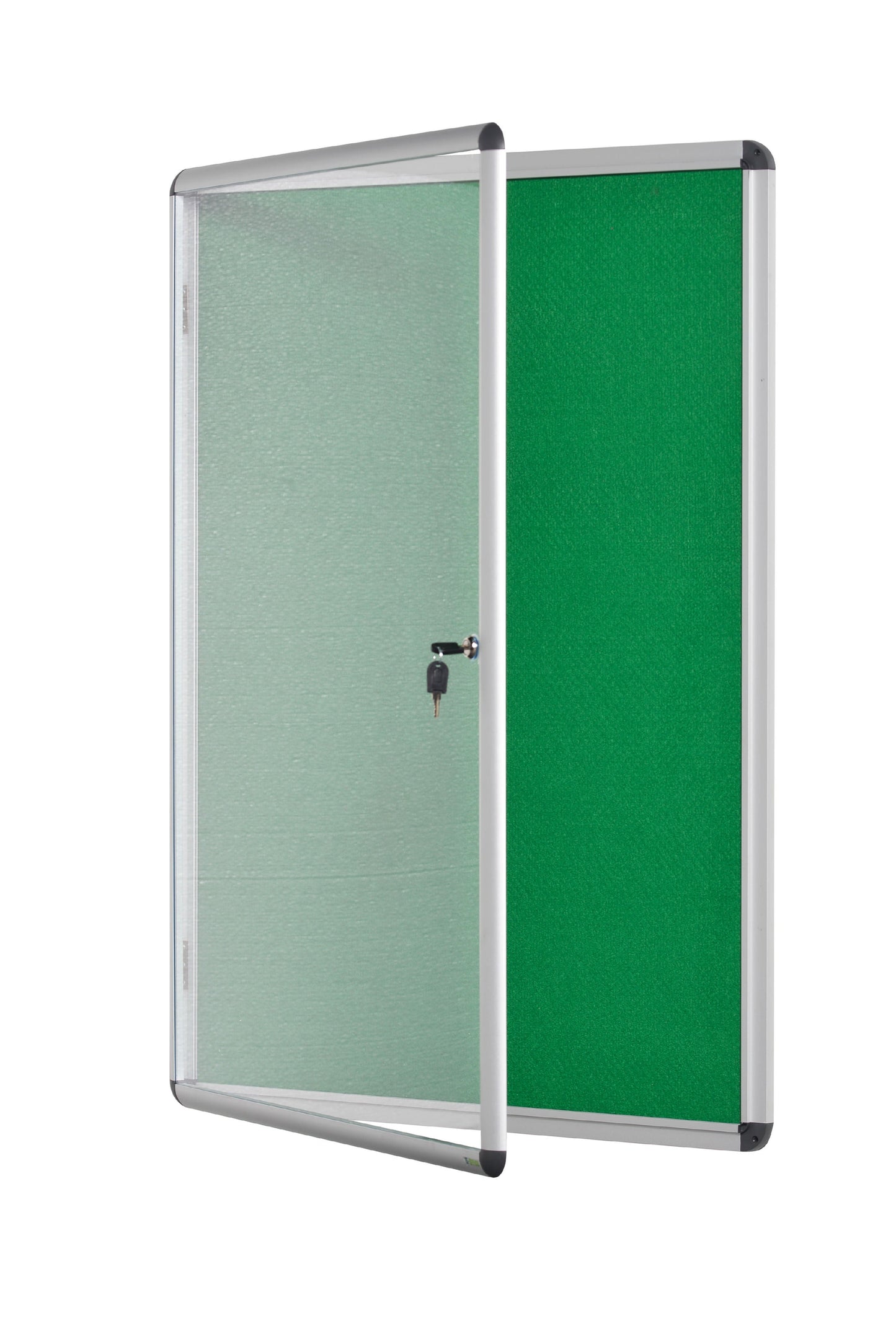 Bi-Office Enclore Green Felt Lockable Noticeboard Display Case 9 x A4 720x981mm - VT630102150 - ONE CLICK SUPPLIES