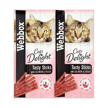 Webbox Cat Treats Tasty Sticks Salmon & Trout 6 Sticks - ONE CLICK SUPPLIES