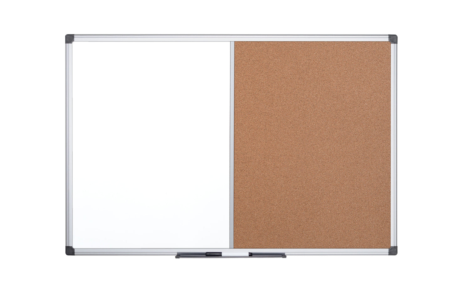 Bi-Office Maya Combination Board Cork/Non Magnetic Whiteboard Aluminium Frame 600x900mm - XA0302170 - ONE CLICK SUPPLIES