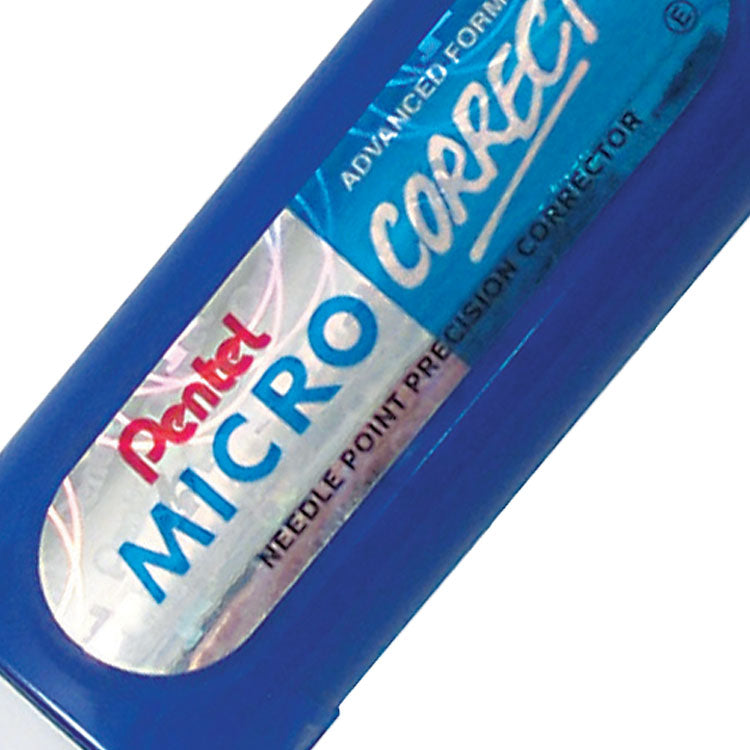 Pentel Micro Correct Precision Tip Correction Fluid Pen White (Pack 12) - ZL31-W - ONE CLICK SUPPLIES